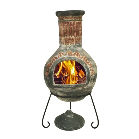 Plumas X-Large Mexican Chimenea in Green