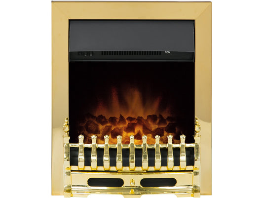 Blenheim Electric Fire in Brass