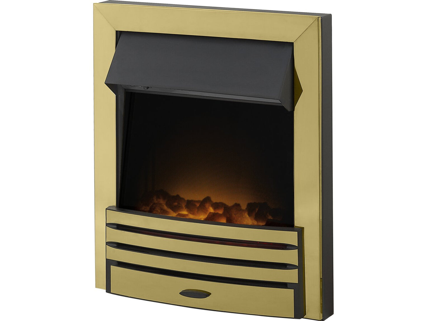 Eclipse Electric Fire in Brass