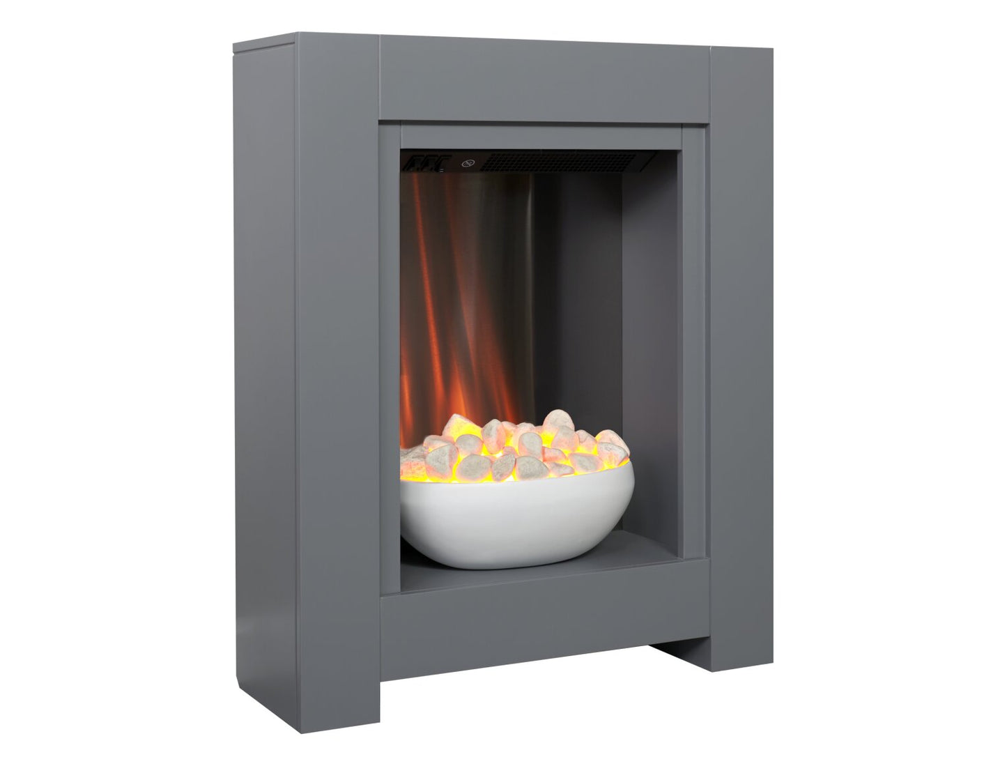 Monet Fireplace Suite in Grey with Electric Fire, 23 Inch