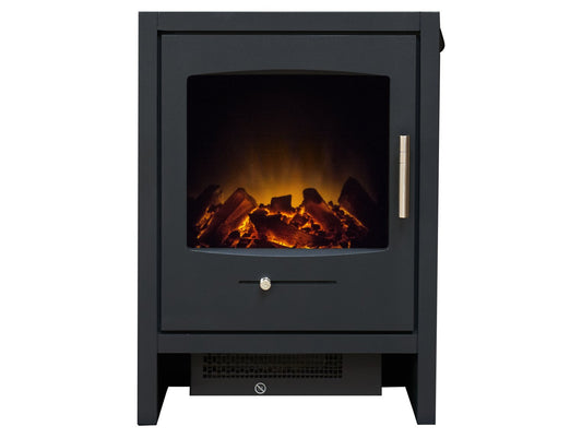 Bergen Electric Stove in Charcoal Grey