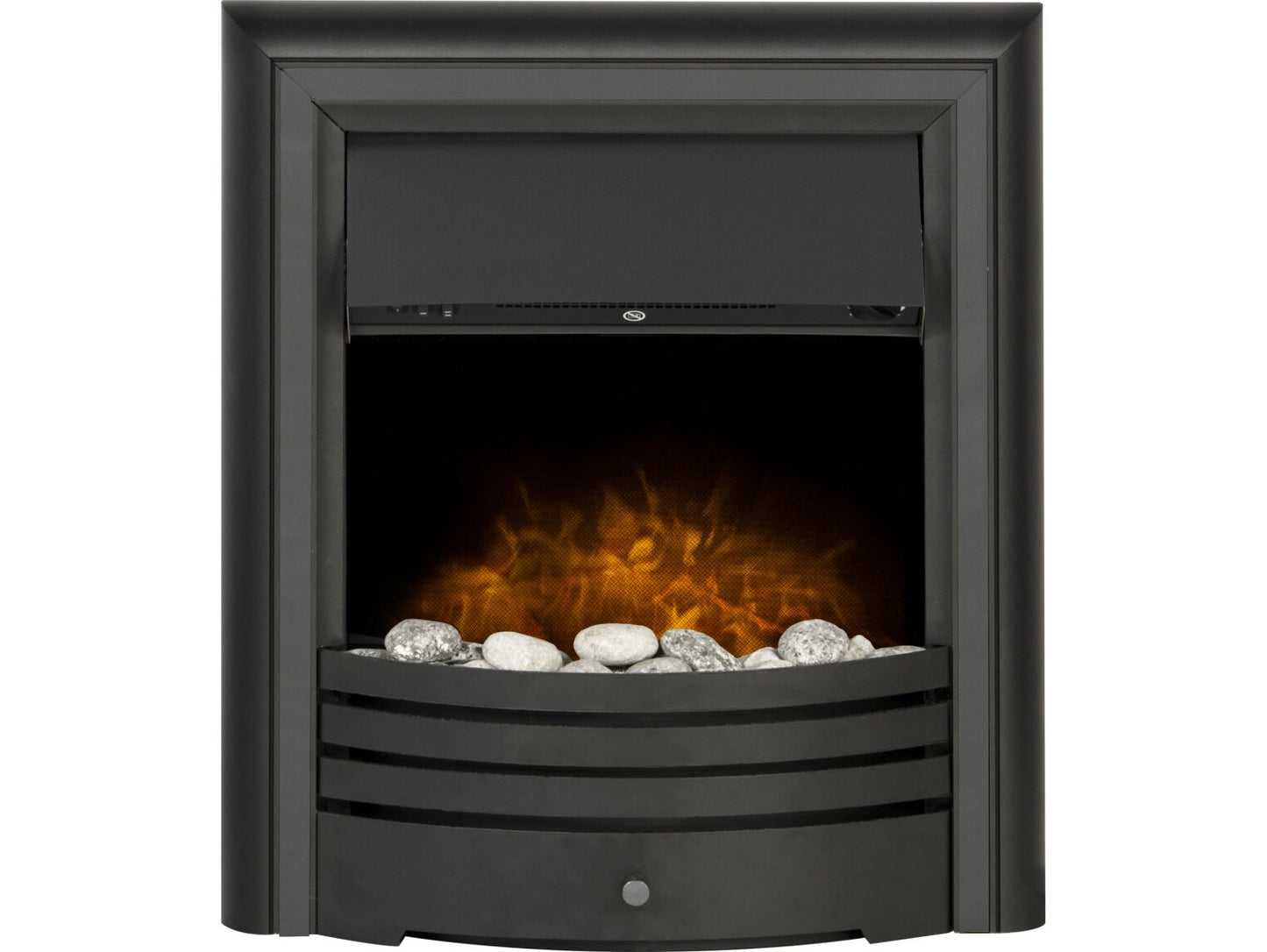 Cambridge Pebble Electric Fire in Black