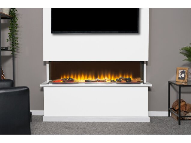 Sahara Panoramic Media Wall Electric Fire, 51 Inch