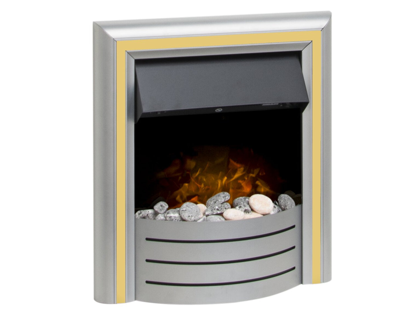 Lynx 3-in-1 Electric Fire in Silver