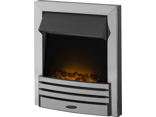 Eclipse Electric Fire in Chrome with Remote Control