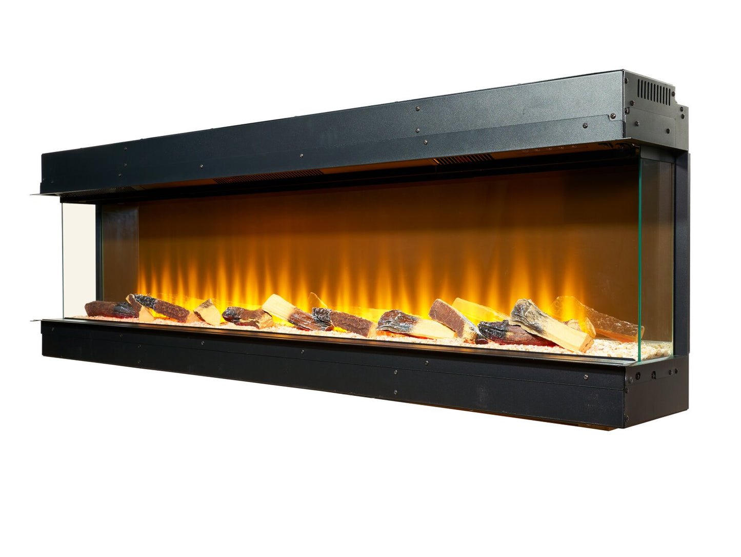 Sahara Panoramic Media Wall Electric Fire, 61 Inch