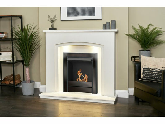 Argo Bio Ethanol Fire in Black Nickel