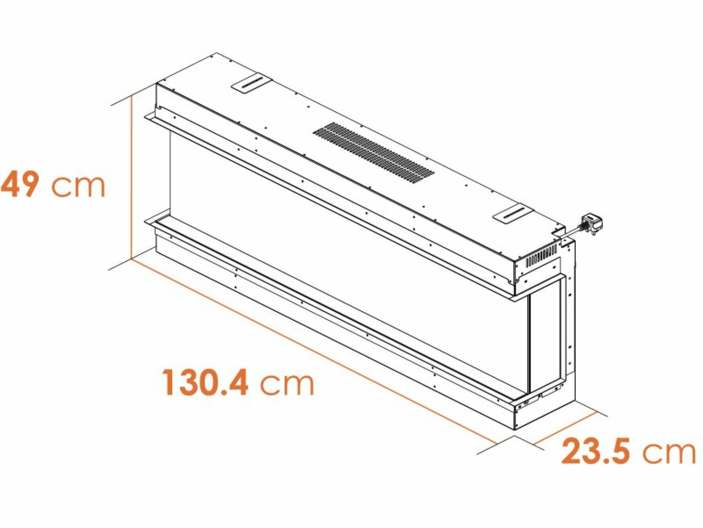 Aspire 125 Corner View Media Wall Electric fire