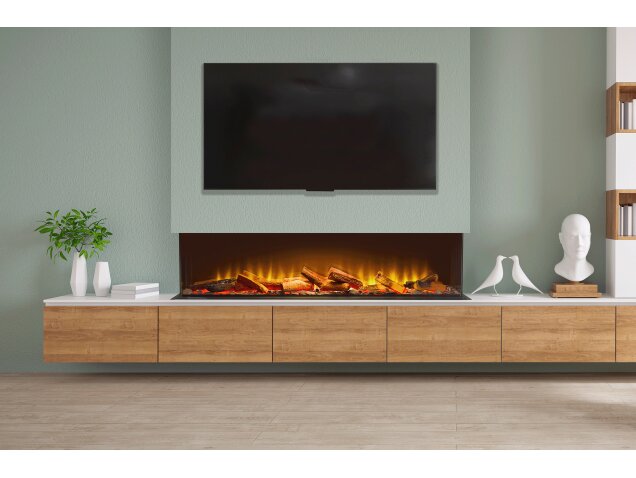 Aspire 125 Panoramic Media Wall Electric Fire