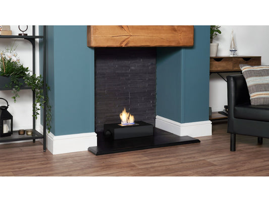 Piccolo Freestanding Bio Ethanol Fire in Black