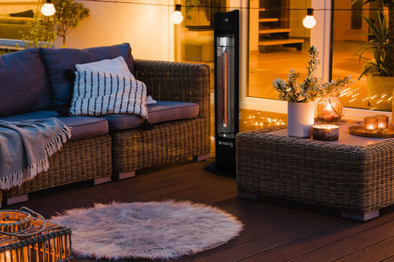 Malibu 2000W Free Standing Patio Heater