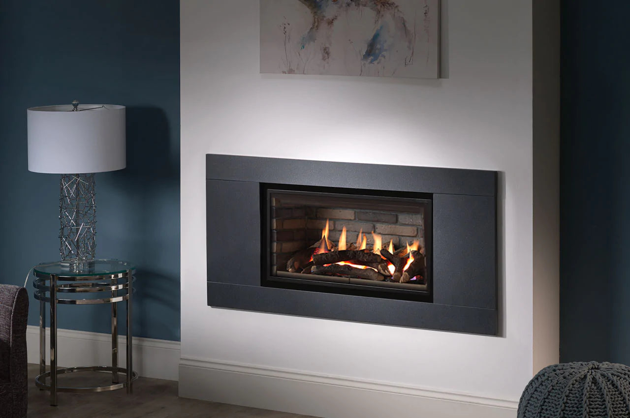 ETHOS 750 Landscape Gas Fireplace - Remote Controlled