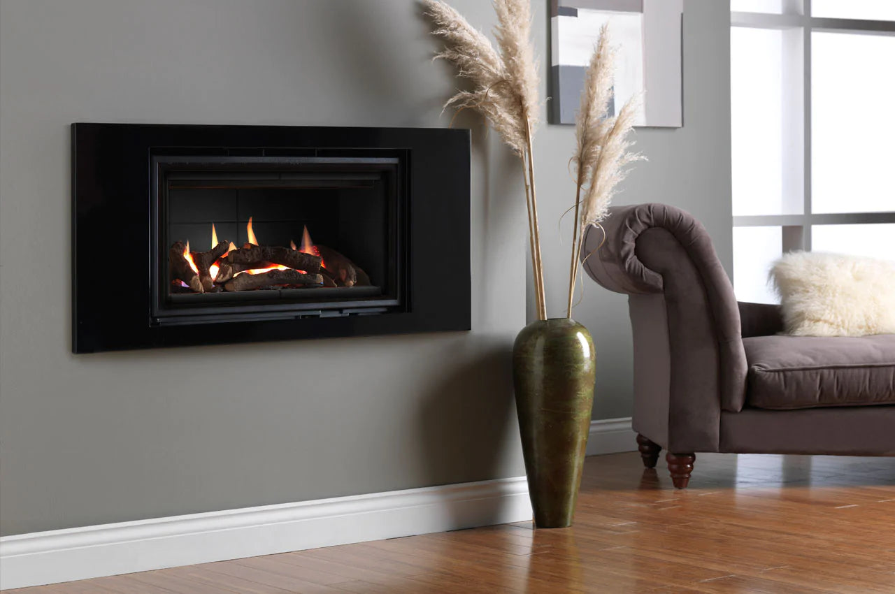 ETHOS 750 Landscape Gas Fireplace - Remote Controlled