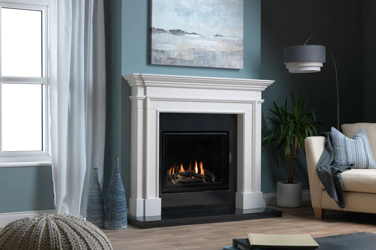 ETHOS 750 Portrait Gas Fireplace - Remote Controlled