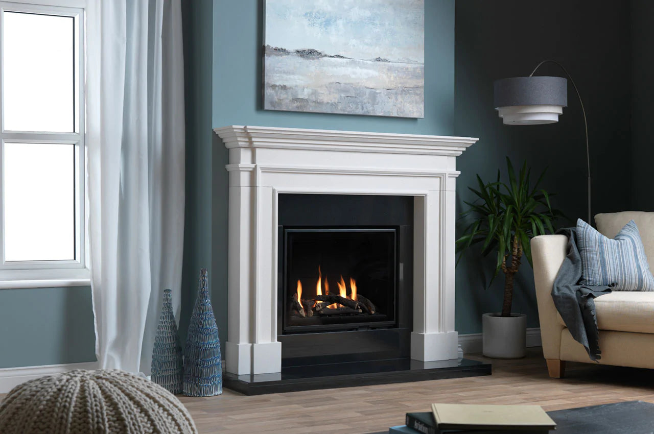 ETHOS 750 Portrait Gas Fireplace - Remote Controlled