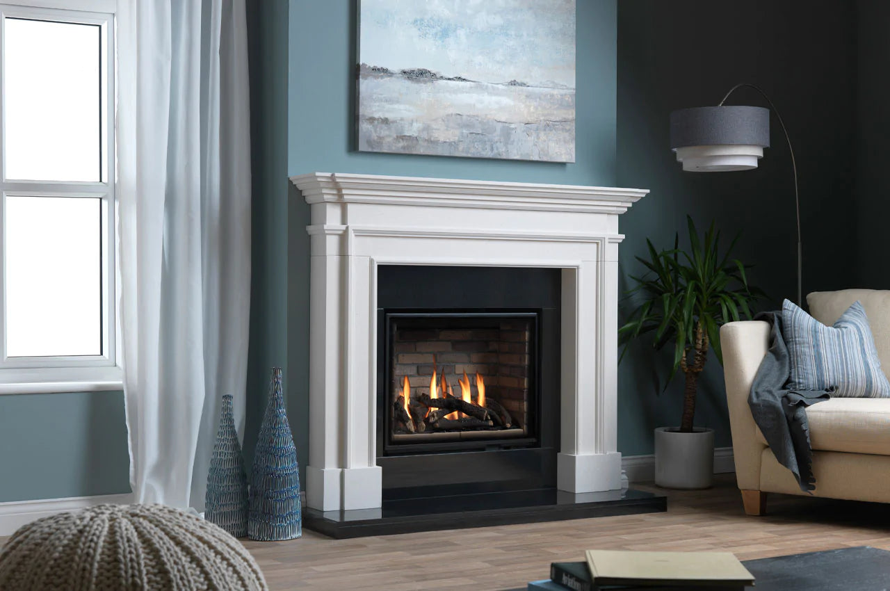 ETHOS 750 Portrait Gas Fireplace - Remote Controlled