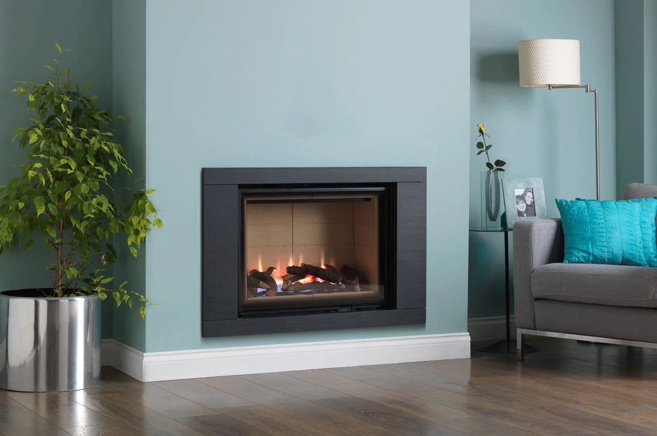 ETHOS 750 Portrait Gas Fireplace - Remote Controlled