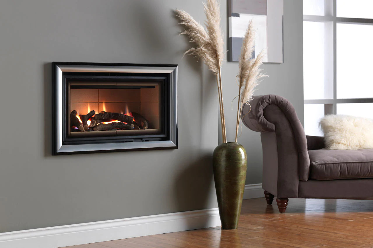 ETHOS 750 Landscape Gas Fireplace - Remote Controlled