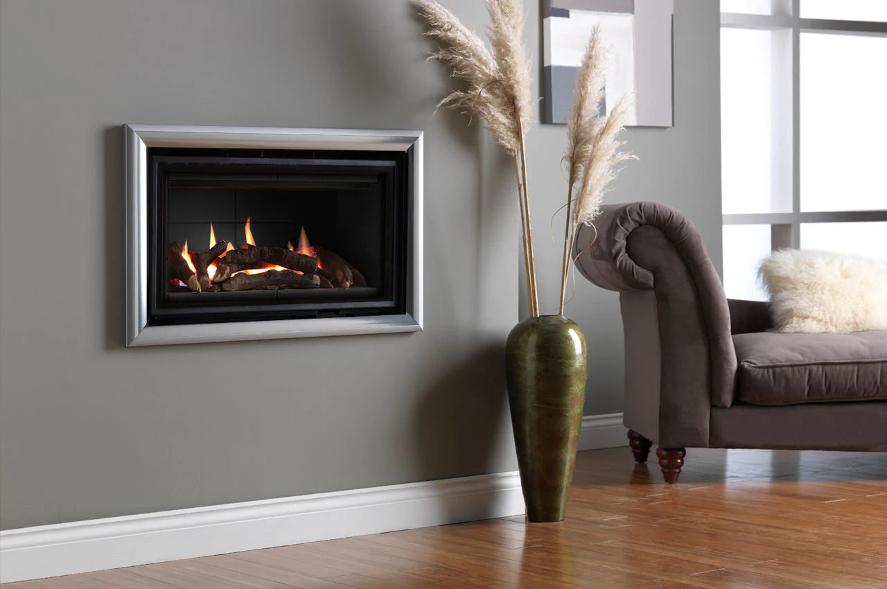 ETHOS 750 Landscape Gas Fireplace - Remote Controlled