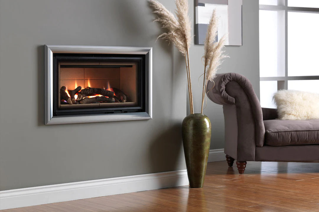 ETHOS 750 Landscape Gas Fireplace - Remote Controlled