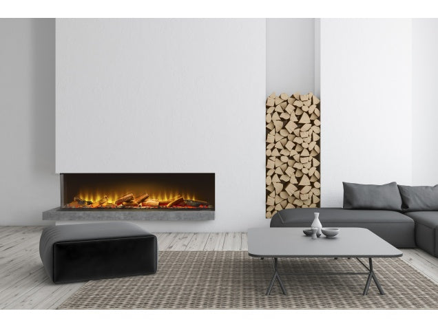 Aspire 125 Corner View Media Wall Electric fire