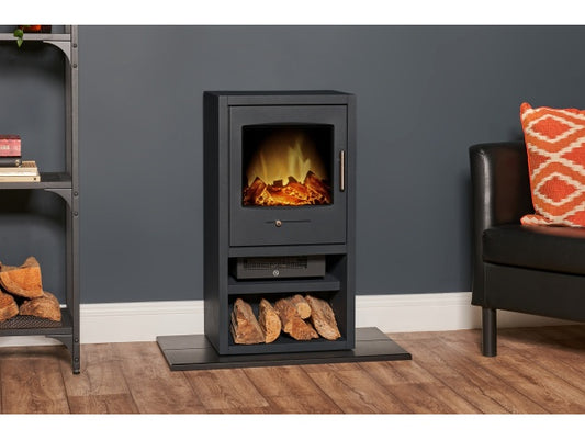 Bergen XL Electric Stove in Charcoal Grey