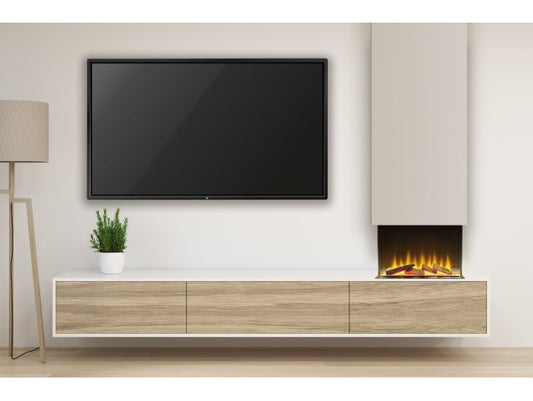 Sahara Panoramic Media Wall Electric Fire, 22 Inch