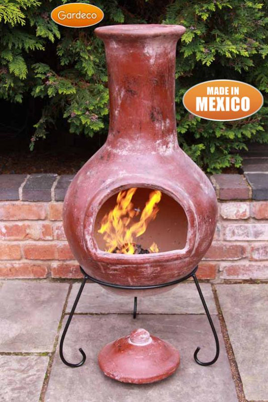 Colima X-Large Mexican Chimenea in Red