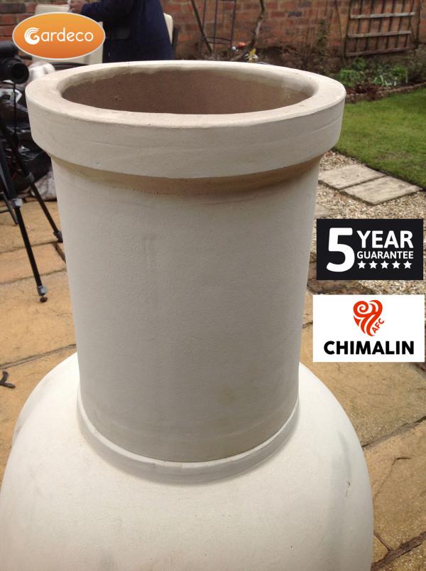 Asteria XL Chimalin AFC chimenea in natural clay, including lid & stand