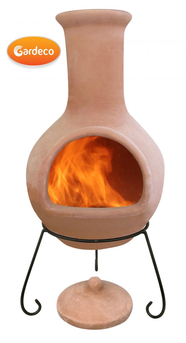 Colima X-Large Mexican Chimenea in Natural Terracotta