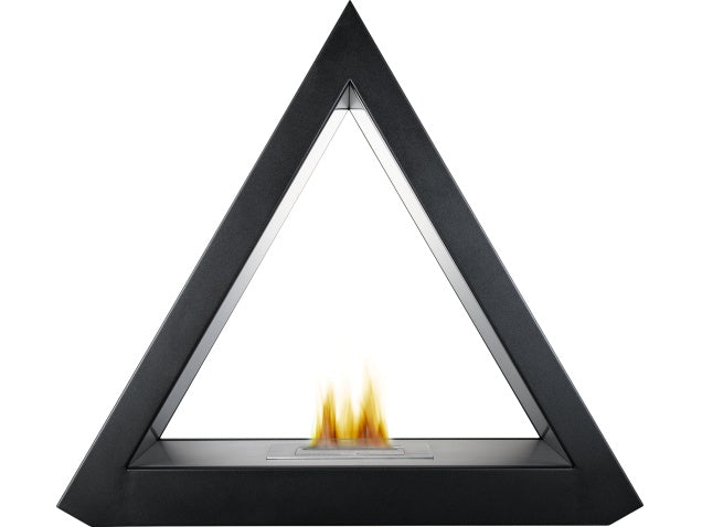 The Geo Bio Ethanol Fireplace Suite in Black, 39 Inch